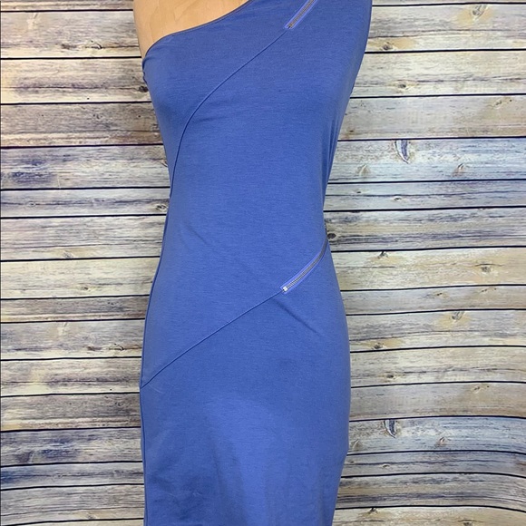 Halston one shoulder dress size 2 - Picture 2 of 4